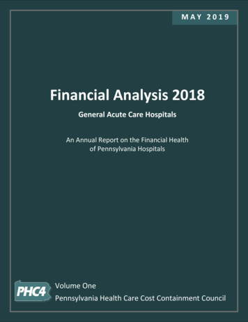 Financial Analysis 2018 - PHC4