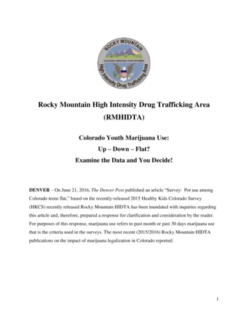 Rocky Mountain High Intensity Drug Trafficking Area (RMHIDTA)