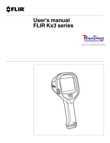 User's Manual FLIR Kx3 Series - Cloudinary