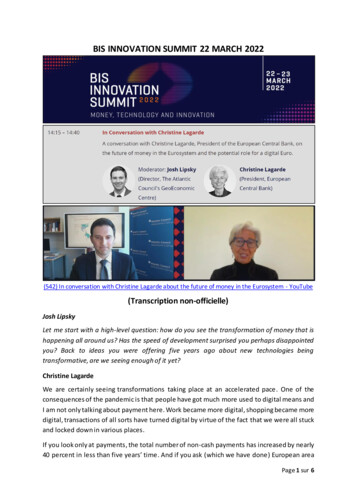 Bis Innovation Summit 22 March 2022 - France Payments Forum