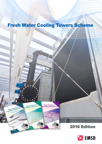 Fresh Water Cooling Towers Scheme 2016 EDITION - EMSD