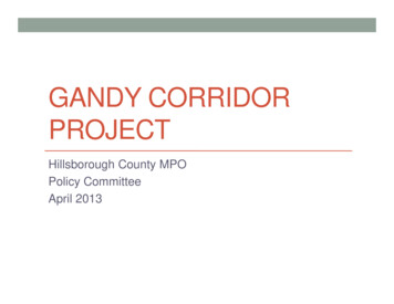 Gandy Corridor Project - Plan Hillsborough