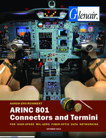 HARSH-ENVIRONMENT ARINC 801 Connectors And Termini - Arrow