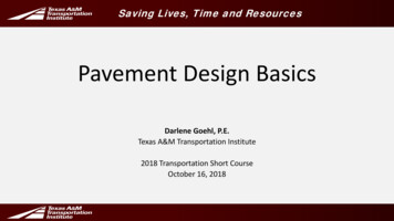 Pavement Design Basics - TAMU