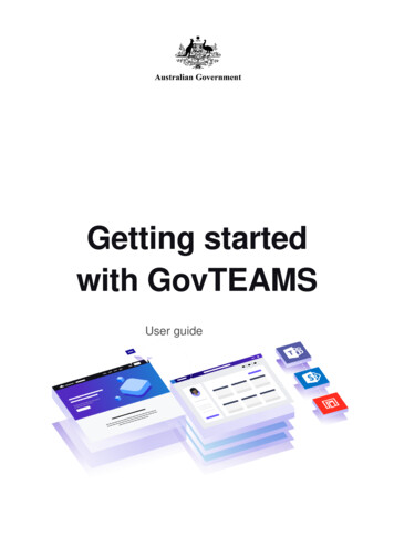 Getting Started With GovTEAMS
