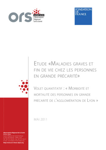Rapport Final FdF ORS Grande Precarite Juin11