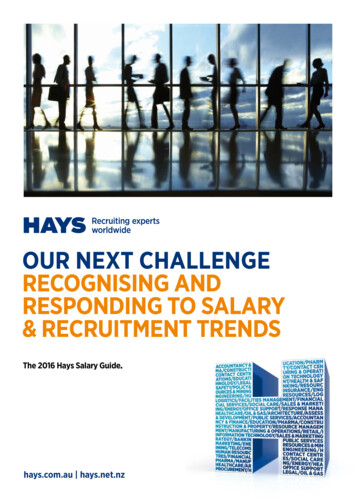 Hays ANZ Salary Guide - Procurement And Supply Australasia