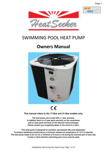 Heat Seeker Vertical Swimming Pool Heat Pump - HeatPumps4Pools
