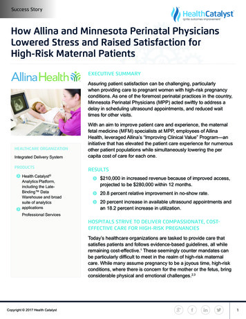 How Allina And Minnesota Perinatal Physicians Lowered Stress And Raised .