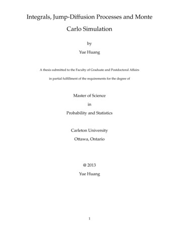 Integrals, Jump-Diffusion Processes And Monte Carlo Simulation - CURVE