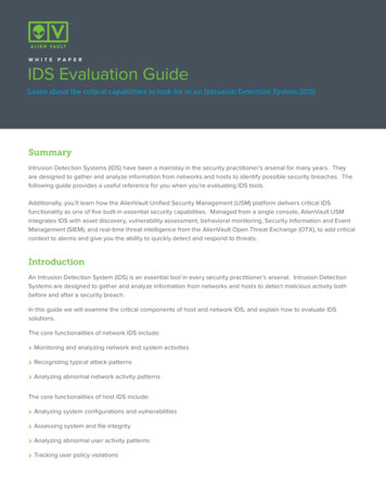 WHITE PAPER IDS Evaluation Guide