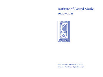 Institute Of Sacred Music - Yale University
