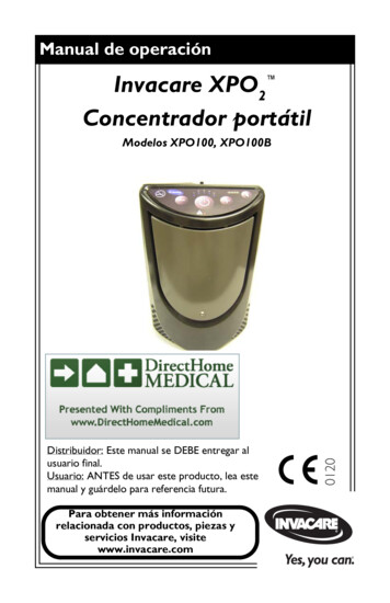 Invacare XPO2 Concentrador Portátil - Direct Home Medical