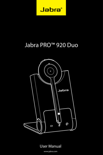 Jabra PRO 920 DuoJabra PRO 920