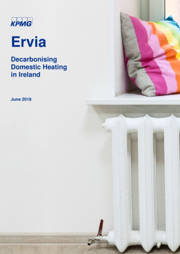 Decarbonising Domestic H Eating In Ireland - Ervia