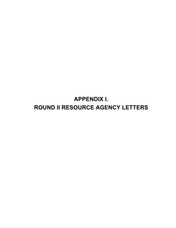 APPENDIX I. ROUND II RESOURCE AGENCY LETTERS - Kentucky