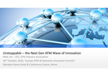 Unstoppable - The Next Wave Of ATM Innovatio