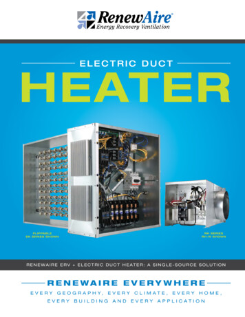 ELECTRIC DUCT HEATER - RenewAire