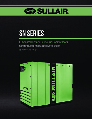 Sn Series - Sullair Industrial & Portable Air Compressors