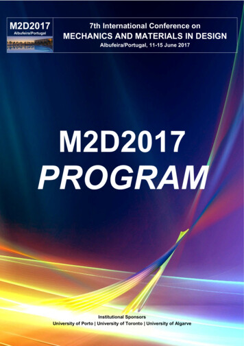 M2D2017 Program - UP