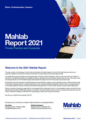 Mahlab Report 2021