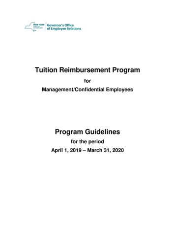 Tuition Reimbursement Program - OER Homepage