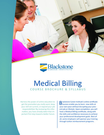Medical Billing - Blackstone Career Institute