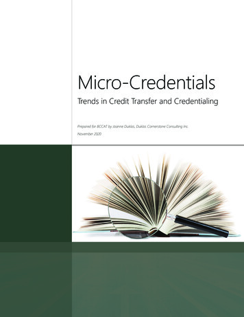 Micro-Credentials - BCCAT