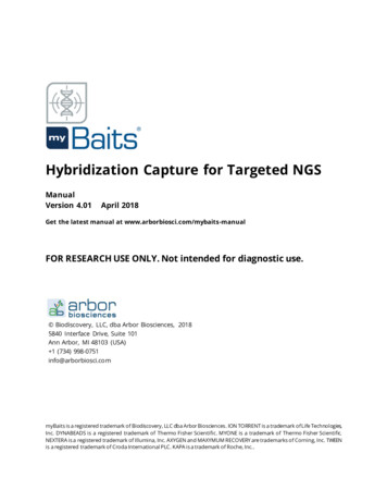 Hybridization Capture For Targeted NGS - Daicel Arbor Biosciences