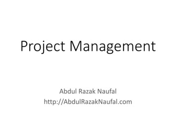 Project Management - Abdulrazaknaufal 