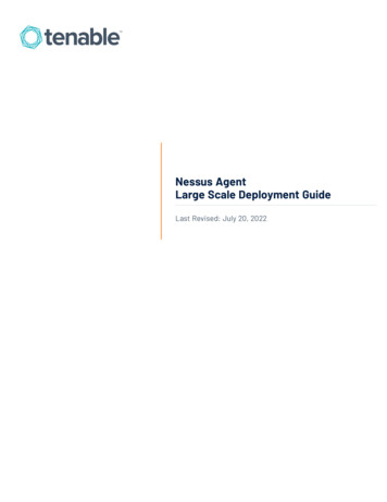 Nessus Agent Large Scale Deployment Guide - Tenable