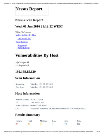 Nessus Report - ISWATlab