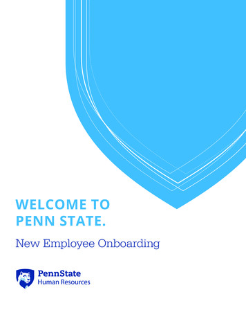 WELCOME TO PENN STATE. - Pennsylvania State University