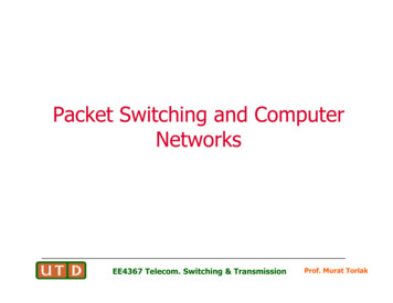 Packet Switching And Computer Networks - Service