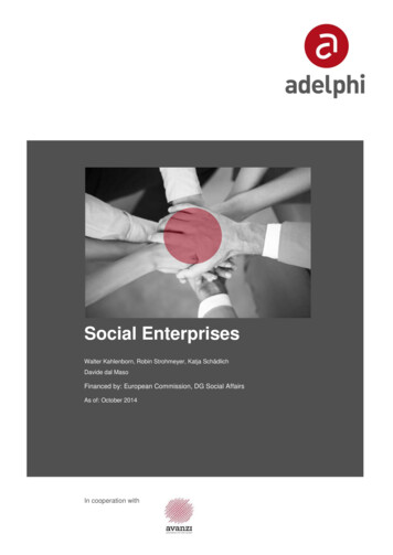 Social Enterprises - Adelphi.de