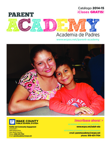Academia De Padres - Wake County Public School System