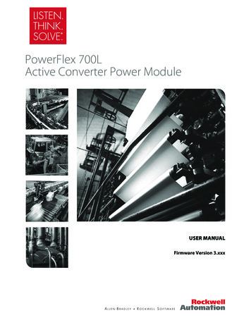 PowerFlex 700L Active Converter Power Module - Rockwell Automation