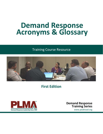 Demand Response Acronyms & Glossary - Peak Load