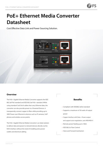 PoE Ethernet Media Converter Datasheet - FS