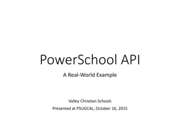 PowerSchool API - Psugcal 