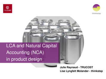 LCA And Natural Capital In Product Design - Sphera