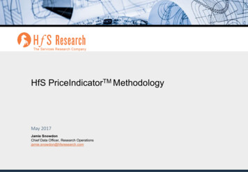 PriceIndicator Methodology 2017 - HFS Research