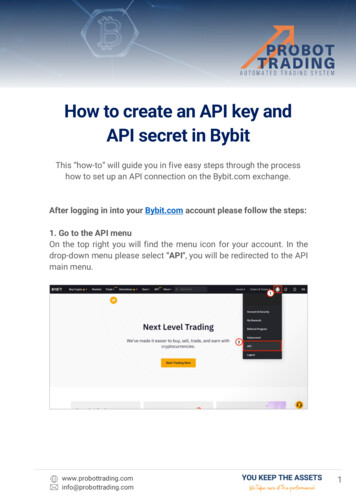 How To Create An API Key And API Secret In Bybit