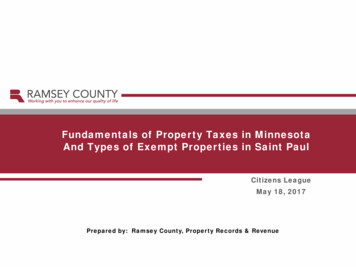 Fundamentals Of Property Taxes In Minnesota And Types Of Exempt .
