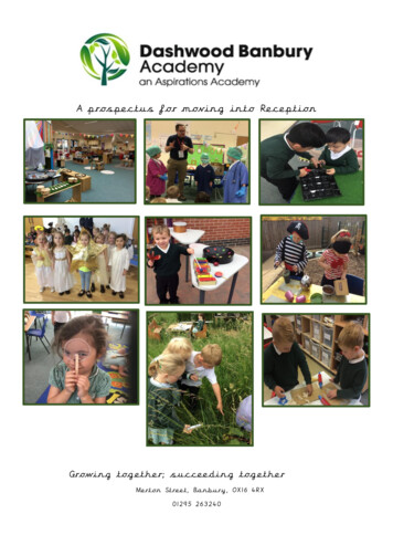 A Prospectus For Moving Into Reception - Dashwood Academy