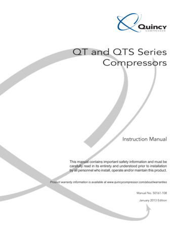 QT And QTS Series Compressors - Air Energy