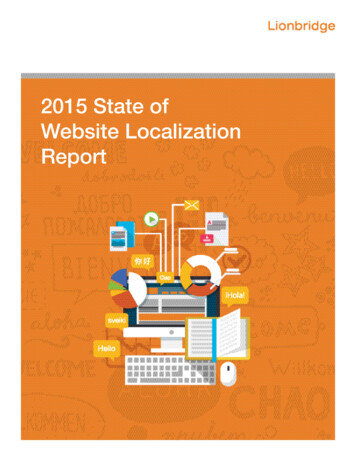 2015 State Of Website Localization Report - Lionbridge