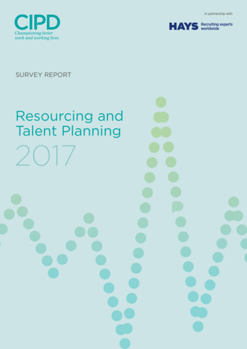 Resourcing And Talent Planning 2017 - CIPD