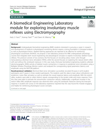 A Biomedical Engineering Laboratory Module For . - BioMed Central