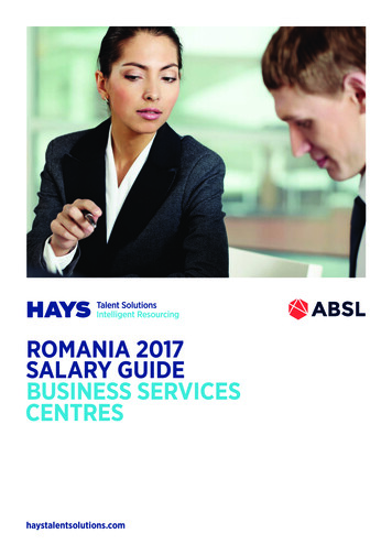 Romania 2017 Salary Guide Business Services Centres